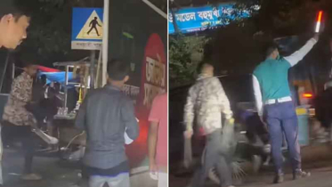 পুলিশের সামনে চাপাতি হাতে ছিনতাই, শহরে নিরাপত্তাহীনতা নিয়ে প্রশ্ন